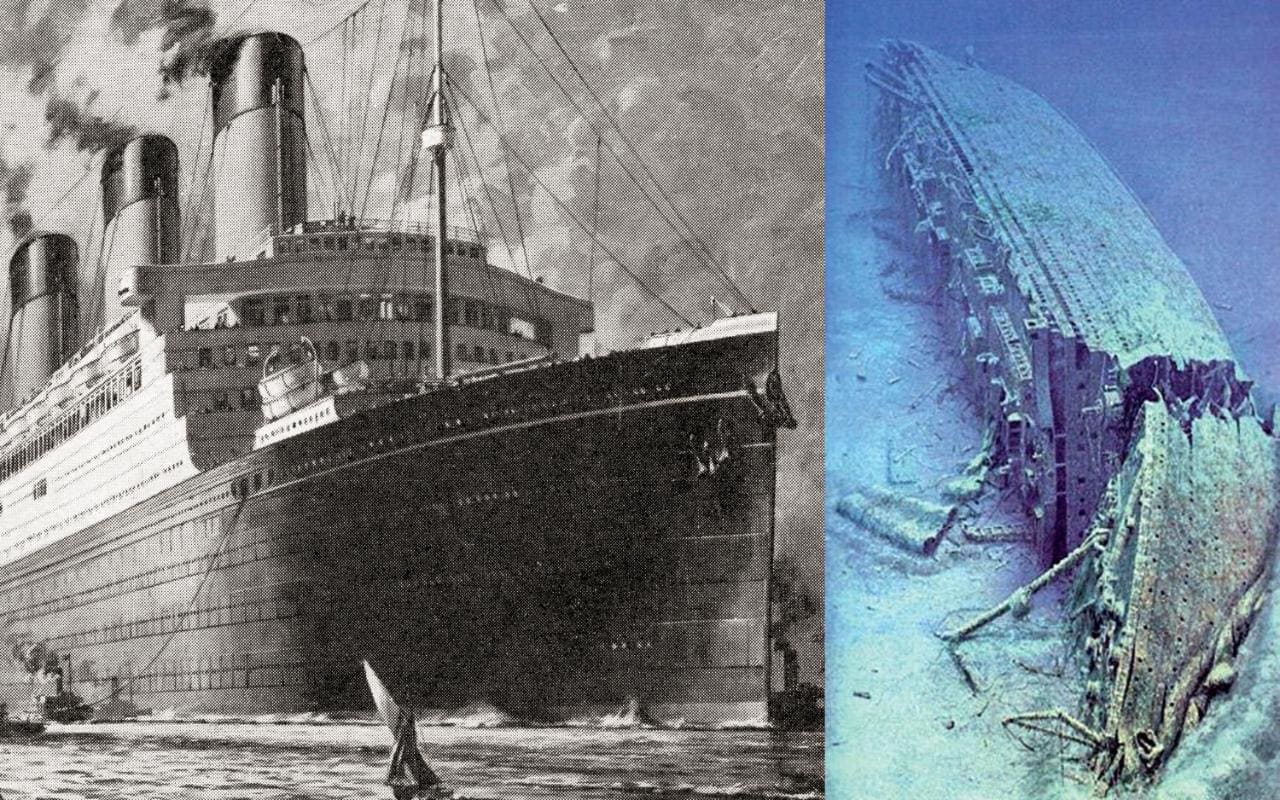 The 'HMS Britannic' shipwreck lies near the coast of Kea, a true diver ...
